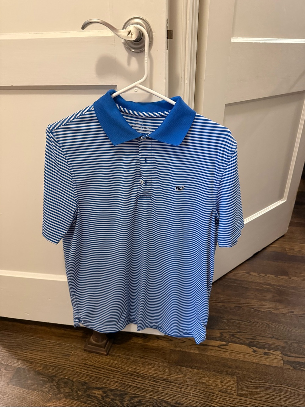 Vineyard Vines Striped Blue Polo Shirt